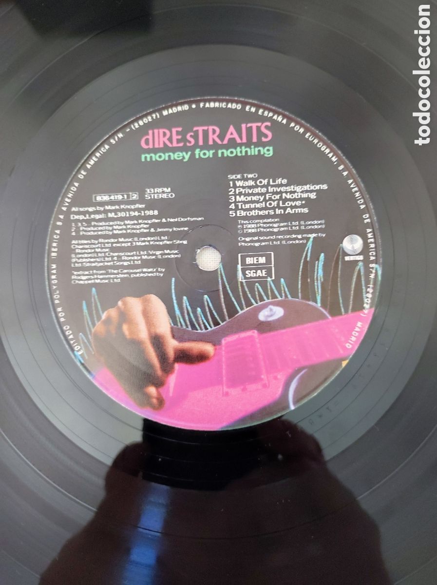 Discos de vinilo: DIRE STRAITS - MONEY FOR NOTHING - Foto 6
