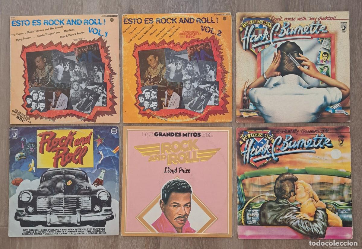 Disques de vinyle: Lote 6 LPs de vinilo. Rock & Roll cl&aacute;sico, Rockabilly, Rhythm & Blues/Swing