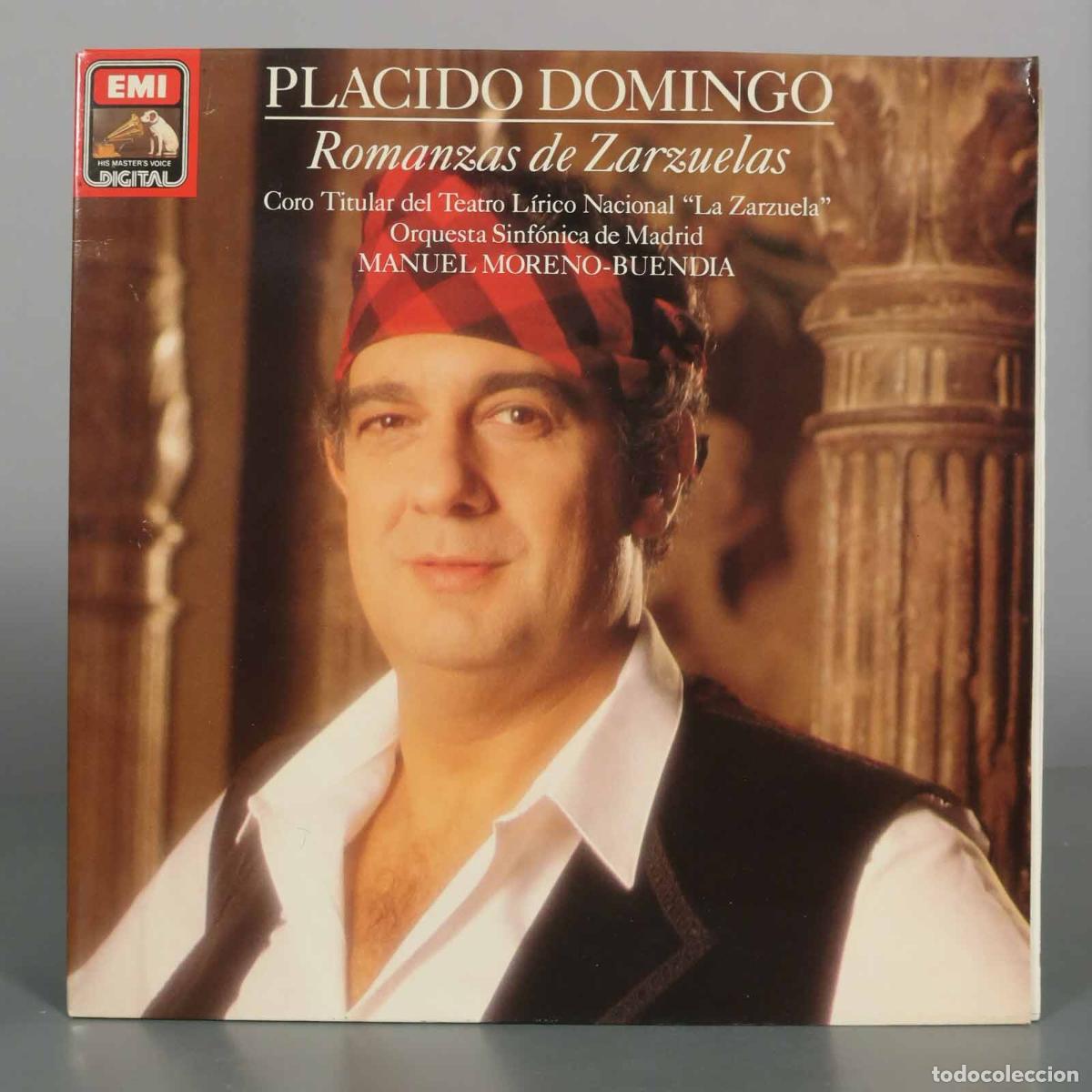 Discos de vinilo: LP. Romanzas de Zarzuelas - Placido Domingo, Coro Titular del Teatro L&iacute;rico Nacional La Zarzuela, O