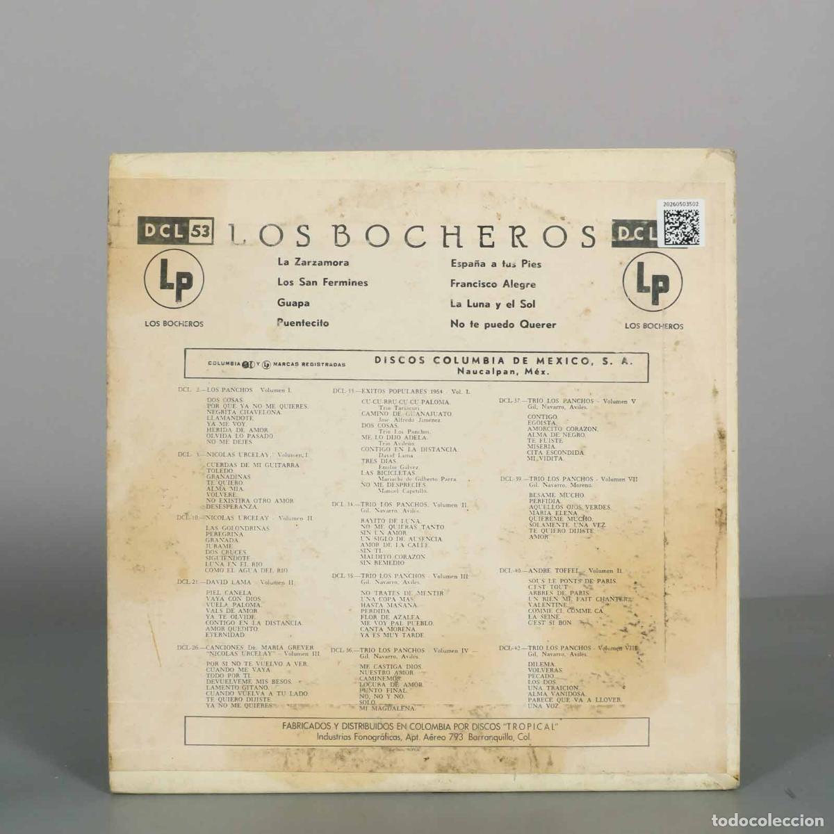 Discos de vinilo: LP. LOS BOCHEROS. ED. MEXICO - Foto 2