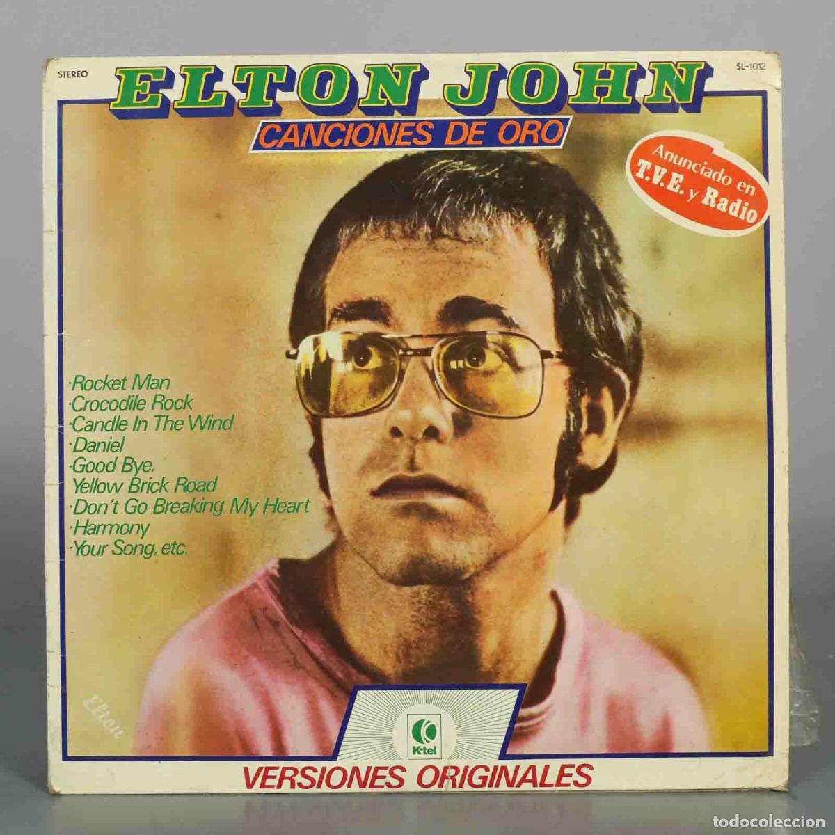 Discos de vinilo: LP. Canciones de Oro - Elton John - K-tel