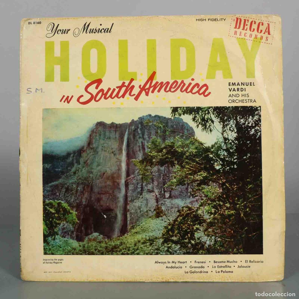 Discos de vinilo: LP. Your Musical Holiday in South America - Emanuel Vardi And His Orchestra
