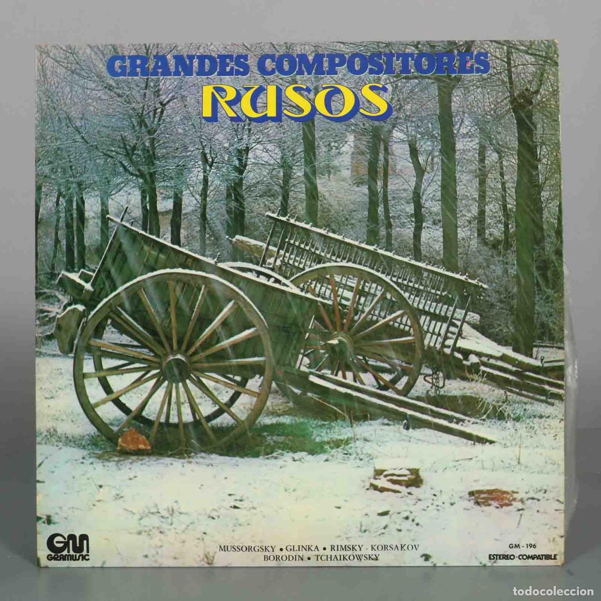 Discos de vinilo: LP. Grandes Compositores Rusos - Mussorgsky, Glinka, Rimsky-Korsakov, Borodin, Tchaikowsky