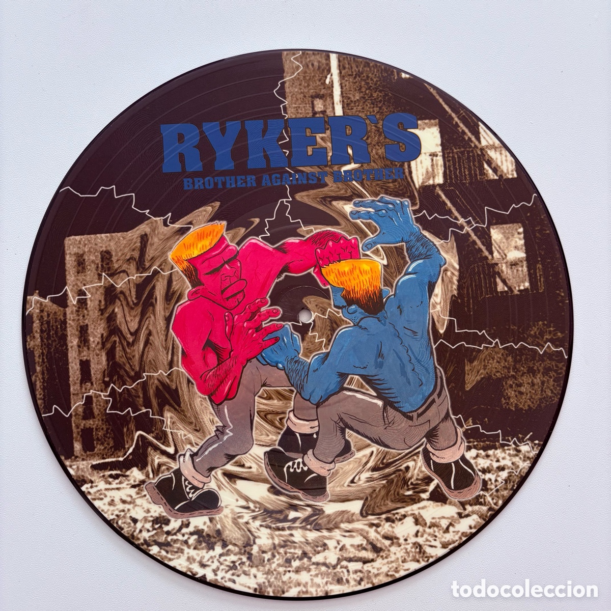 Discos de vinilo: lp picture disc Ryker's &ndash; Brother Against Brother de 1994 hardcore