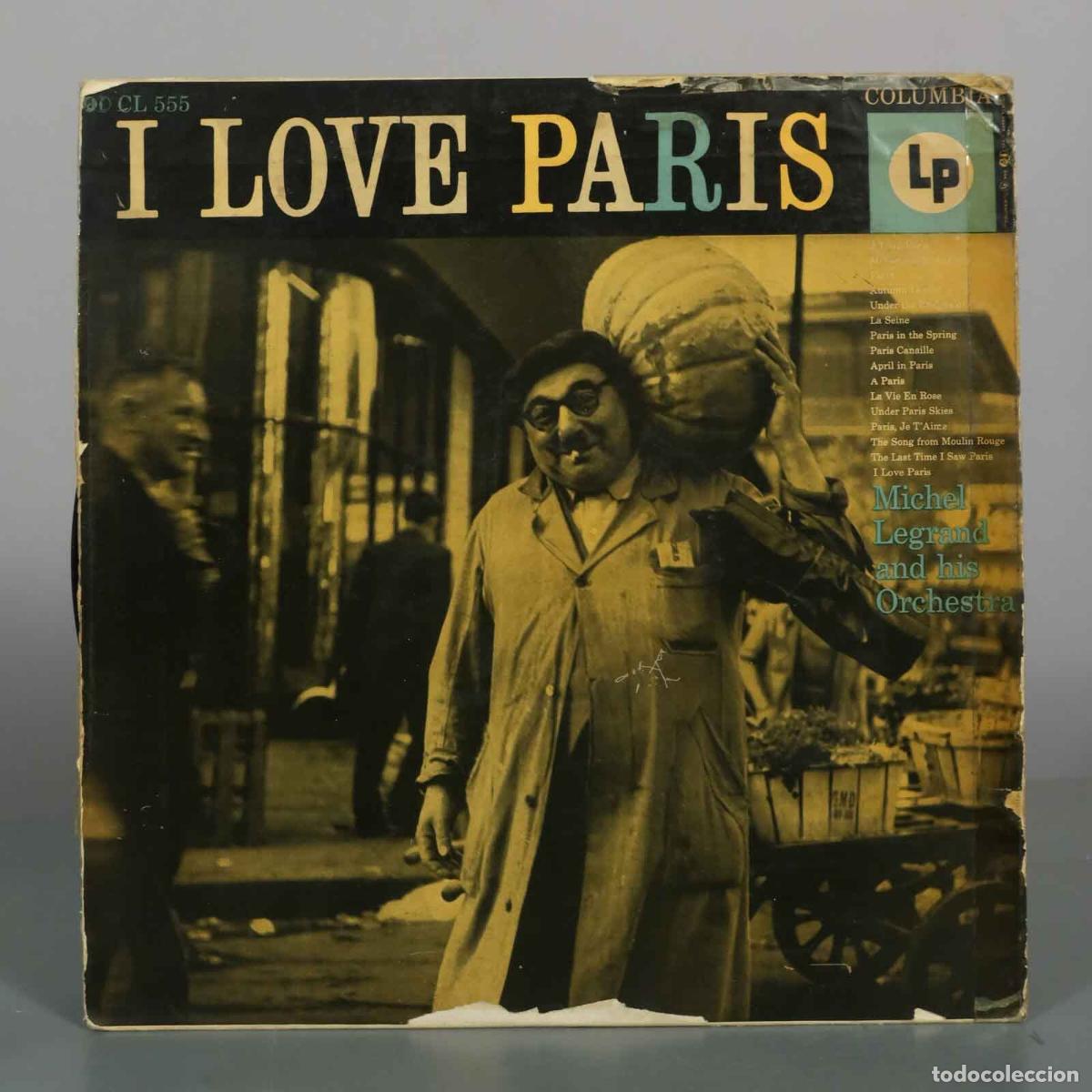 Discos de vinilo: LP. I Love Paris - Michel Legrand and his Orchestra