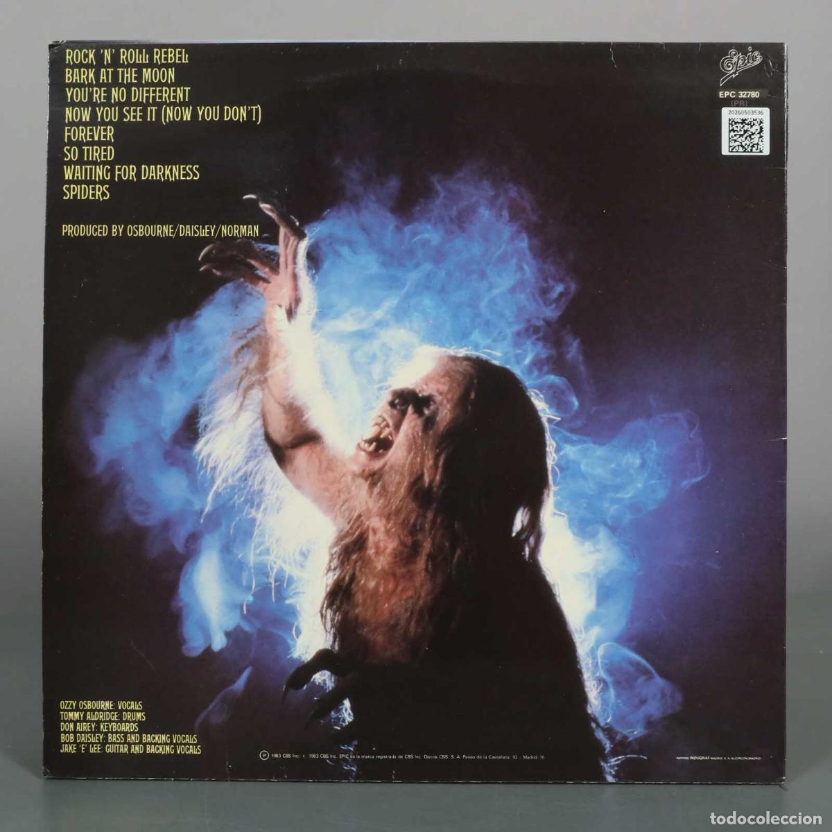 Discos de vinilo: LP. Bark At The Moon - Ozzy Osbourne - Foto 2