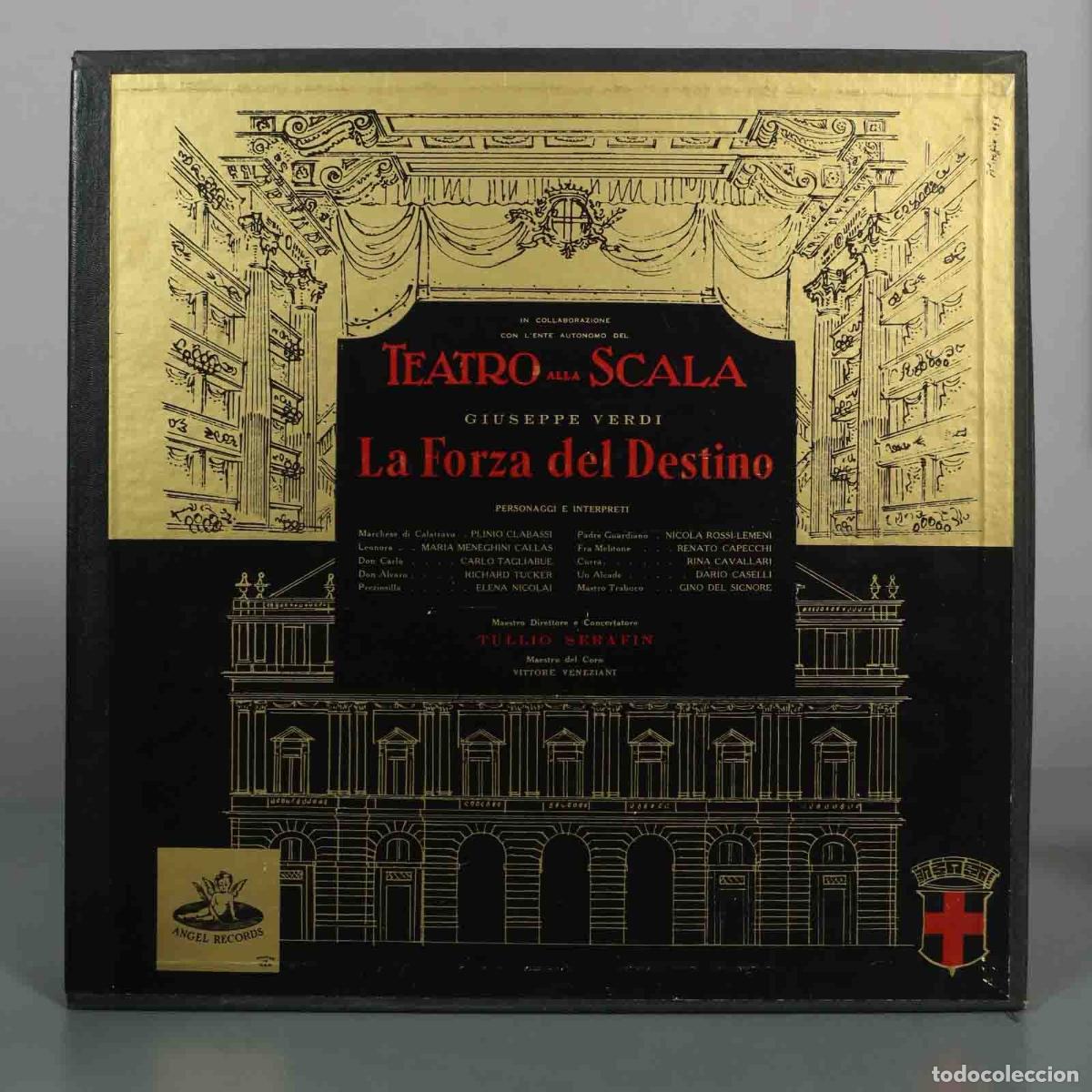 Discos de vinilo: LP. La Forza del Destino - Giuseppe Verdi, Teatro alla Scala, Maria Meneghini Callas, Richard Tucke