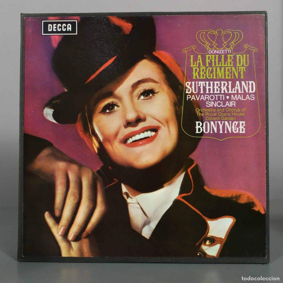 Discos de vinilo: LP. Donizetti: La Fille du R&eacute;giment - Joan Sutherland, Luciano Pavarotti, Spiro Malas, Monica Sincl