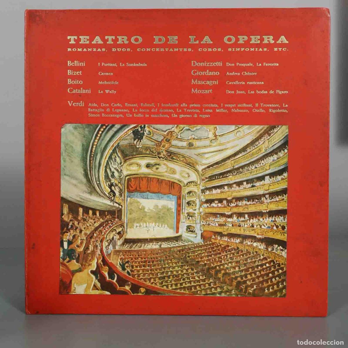 Discos de vinilo: LP. Teatro de la Opera - ROMANZAS, DUOS, CONCERTANTES, COROS, SINFONIAS, ETC.