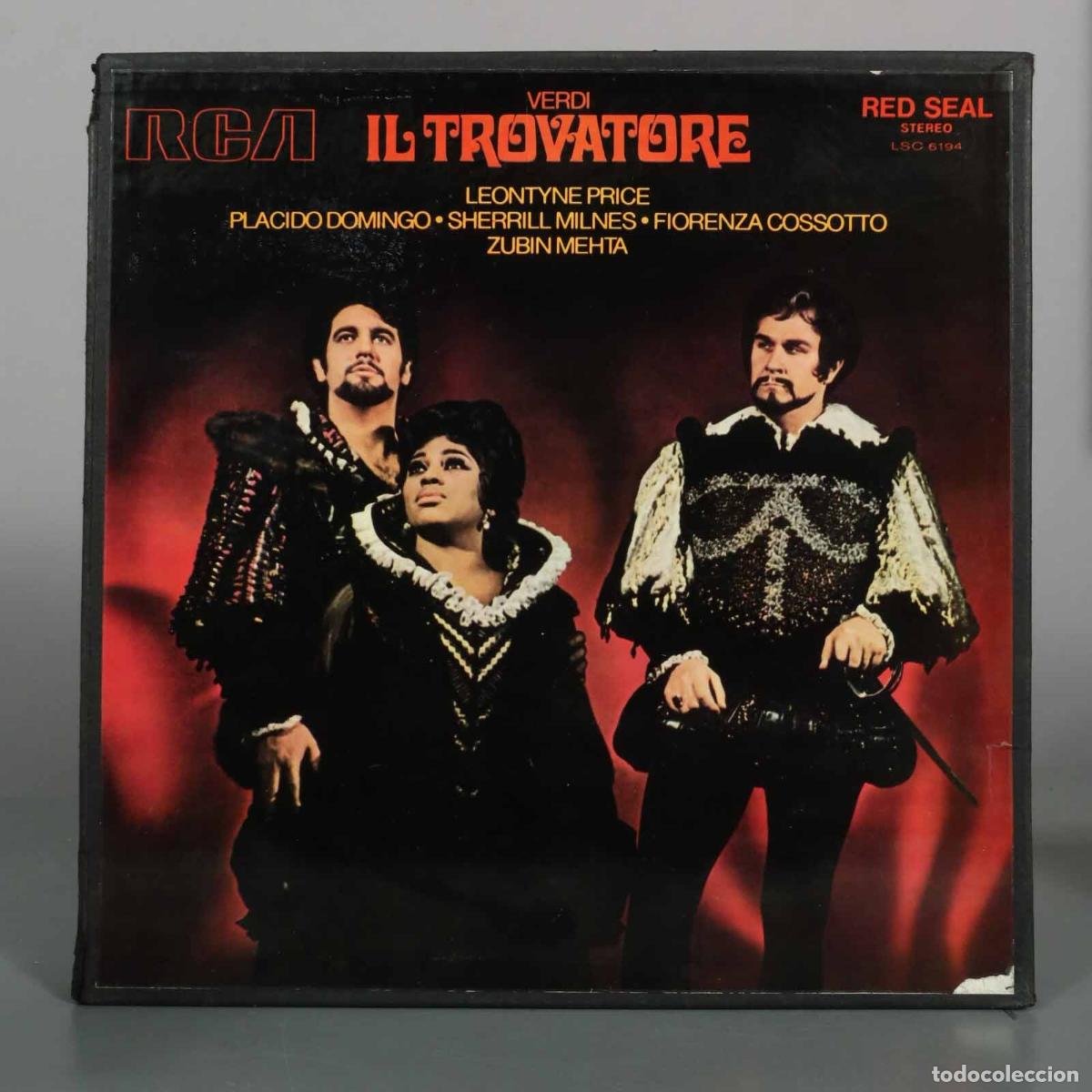 Discos de vinilo: LP. Il Trovatore - Verdi, Leontyne Price, Placido Domingo, Sherrill Milnes, Fiorenza Cossotto, Zubi