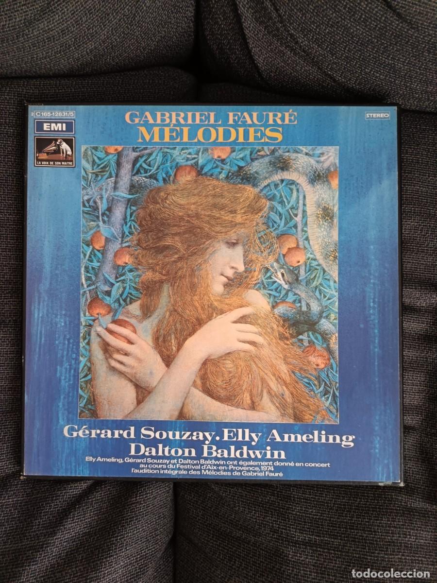 Discos de vinilo: LP Estuche de 5 LPs Gabriel Faur&eacute;. M&eacute;lodies. EMI C165-12831/5