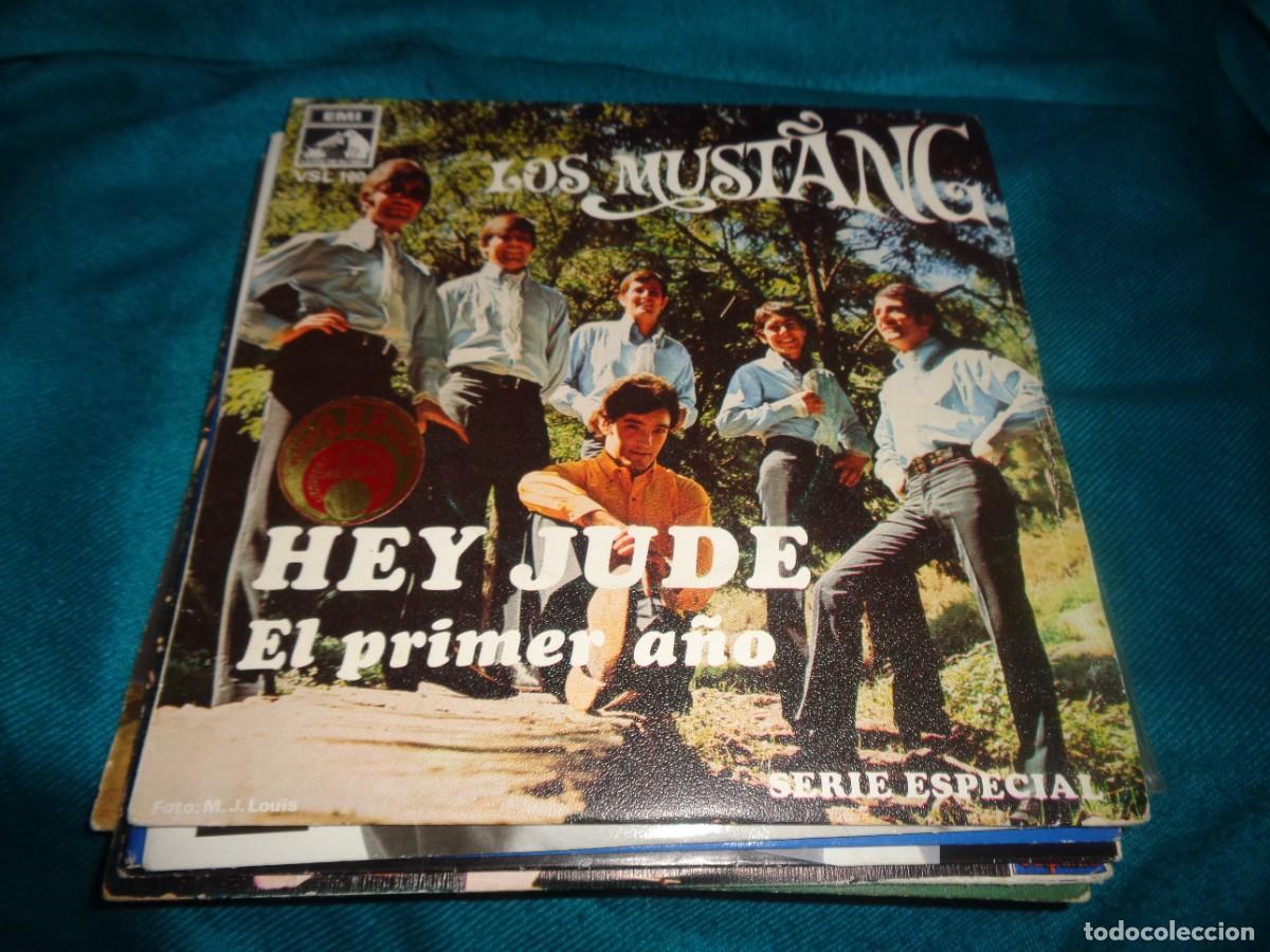 Discos de vinilo: LOS MUSTANG. HEY JUDE / EL PRIMER A&Ntilde;O. LA VOZ DE SU AMO, 1968. IMPECABLE(#)
