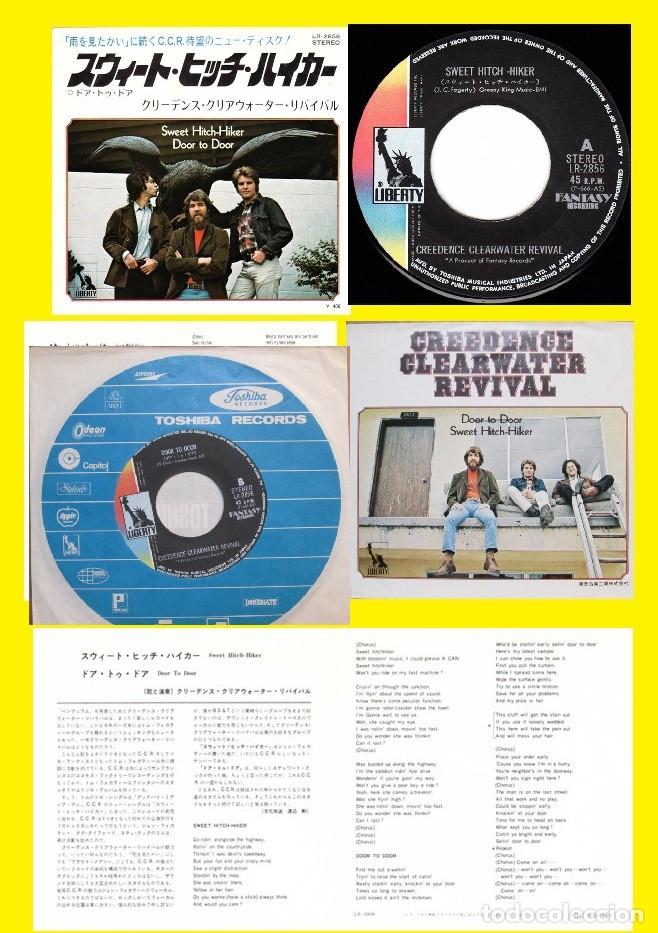 Discos de vinilo: creedence clearwater revival - Sweet Hitch-Hiker / Door To Door 71, RARE 1&ordf; EDT JAPAN + INSERTO, EXC