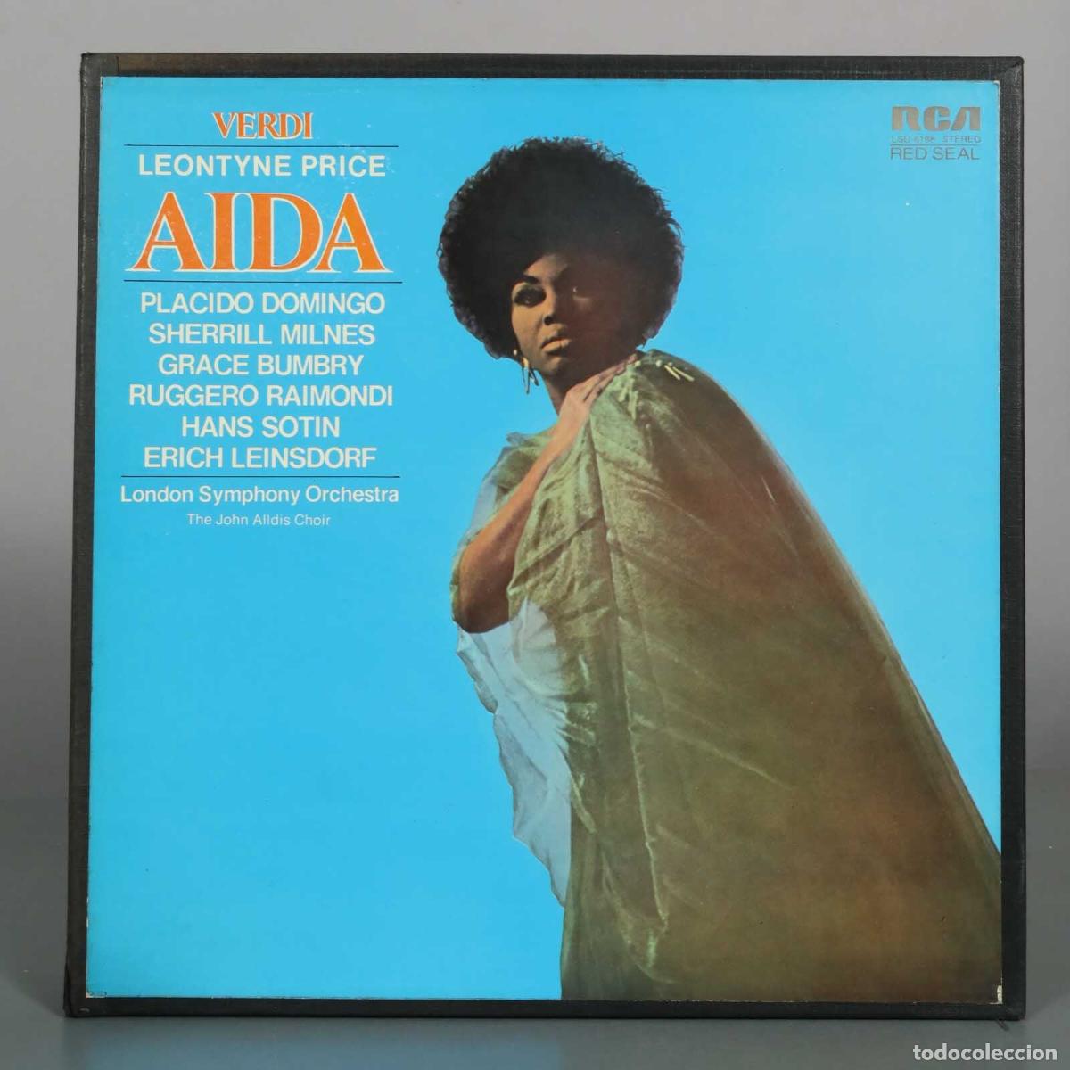 Discos de vinilo: LP. Aida - Giuseppe Verdi, Leontyne Price, Placido Domingo, Sherrill Milnes, Grace Bumbry, Ruggero
