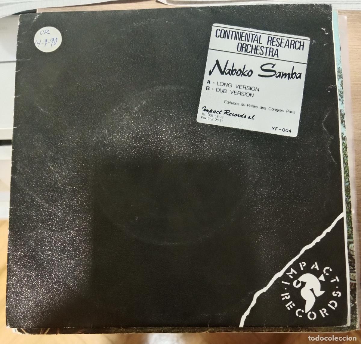 Discos de vinilo: Continental Research Orchestra &ndash; Naboco Samba single Espa&ntilde;a 1989