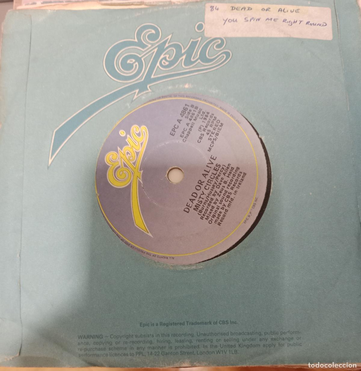 Discos de vinilo: Dead Or Alive &ndash; You Spin Me Round (Like A Record) single Irlanda 1984