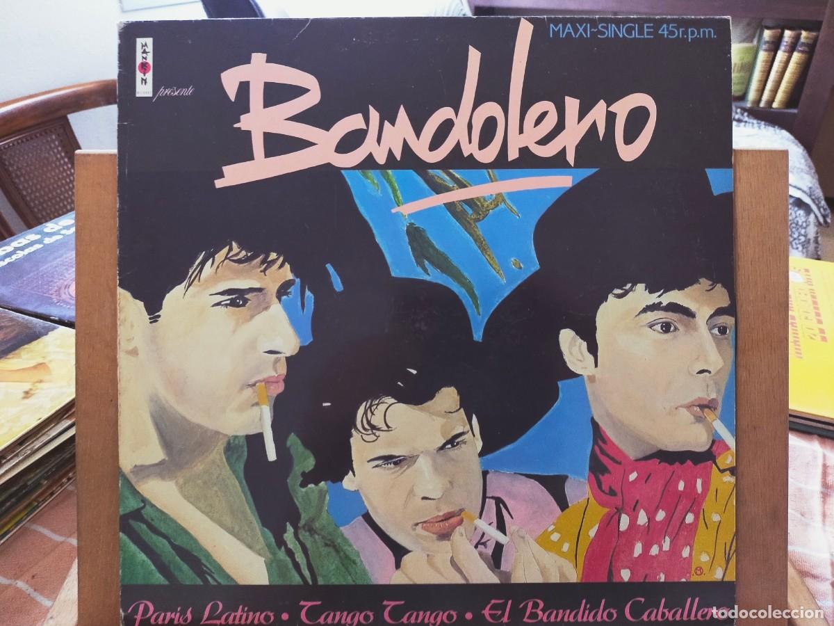 Discos de vinilo: BANDOLERO. PAR&Iacute;S LATINO. TANGO TANGO. EL BANDIDO CABALLERO. VIRGIN ESPA&Ntilde;A. VER DESCRIPCI&Oacute;N.1984.
