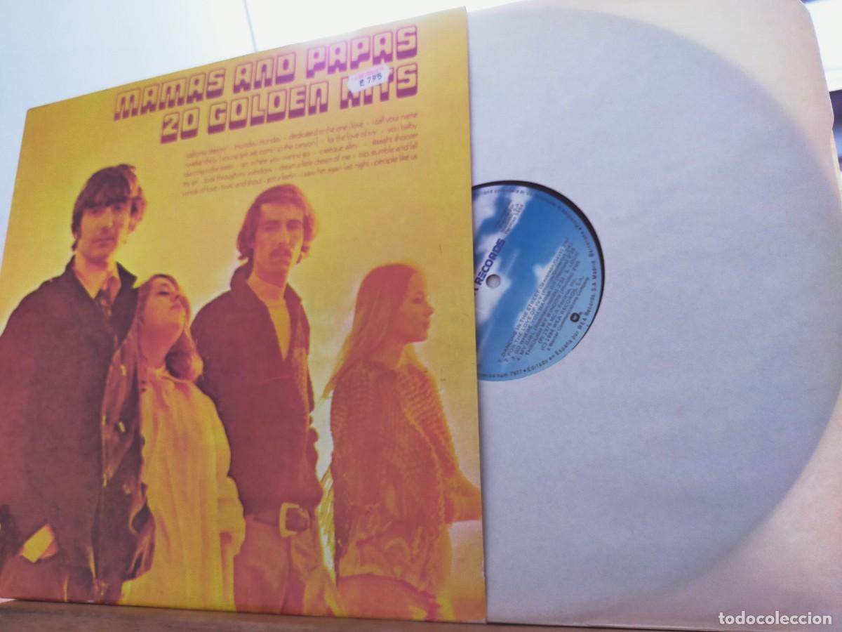 Discos de vinilo: THE MAMMAS AND THE PAPAS. 20 GOLDEN HITS. DOBLE &Aacute;LBUM. 2 LP. MCA RECORDS. WEA RECORDS. 1984
