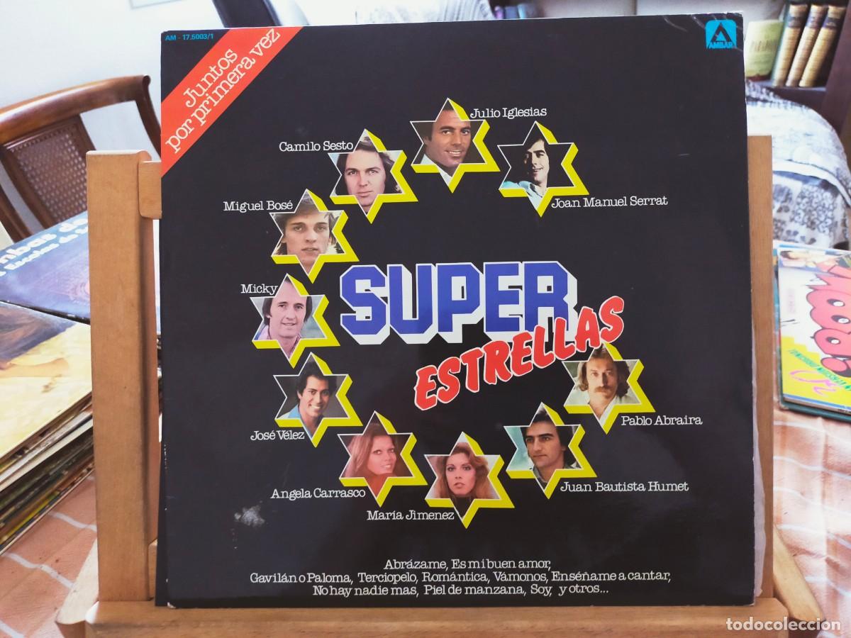 Discos de vinilo: SUPER ESTRELLAS. JUNTOS POR PRIMERA VEZ. VARIOS ARTISTAS SOLISTAS. AMBAR. 1977