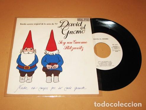 Discos de vinilo: DAVID EL GNOMO - SOY UN GNOMO (TEMA CENTRAL DE LA SERIE) - PROMO SINGLE - 1985