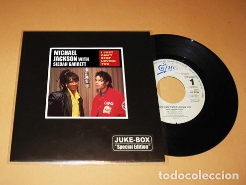 Discos de vinilo: MICHAEL JACKSON / SIEDAH GARRETT - I JUST CAN'T STOP LOVING YOU - SINGLE - 1987 - JUKE-BOX