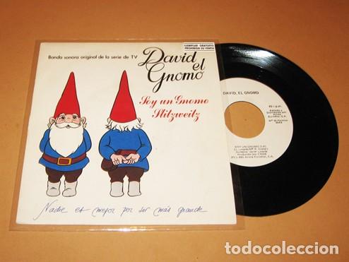 Discos de vinilo: DAVID EL GNOMO - SOY UN GNOMO (TEMA CENTRAL DE LA SERIE) - PROMO SINGLE - 1985