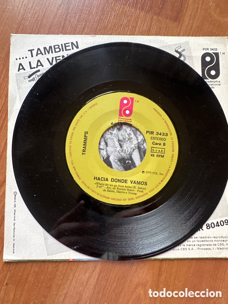 Discos de vinilo: Single Vinilo The Trammps - Foto 4
