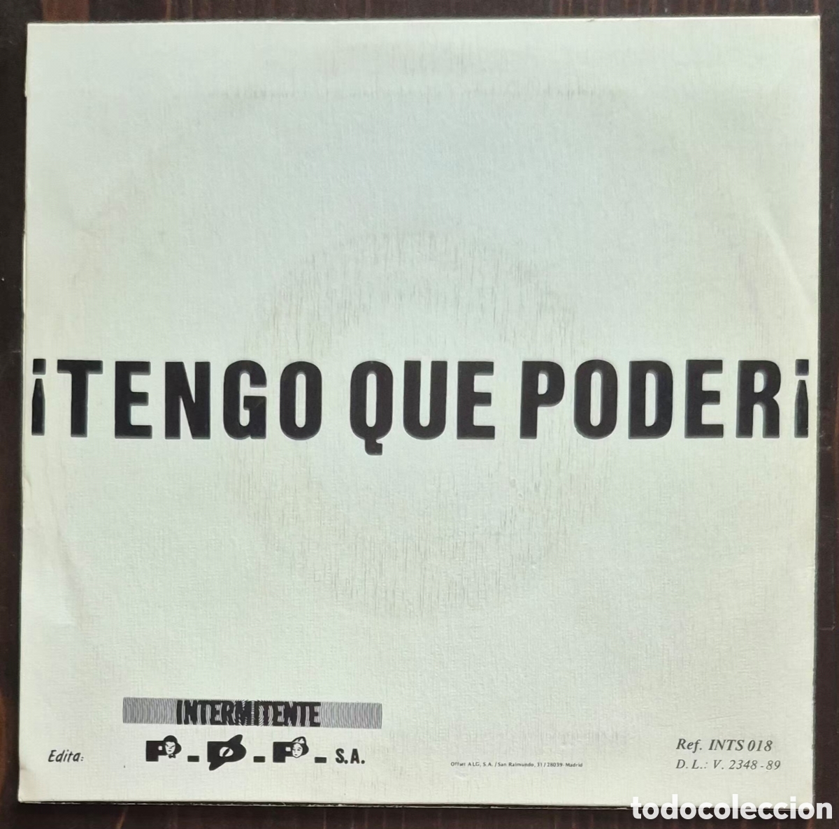 Discos de vinilo: SINGLE SIDED - PARIS NO IMPORTA - TENGO QUE PODER - 1989 ESPA&Ntilde;A (PROMO) - Foto 2