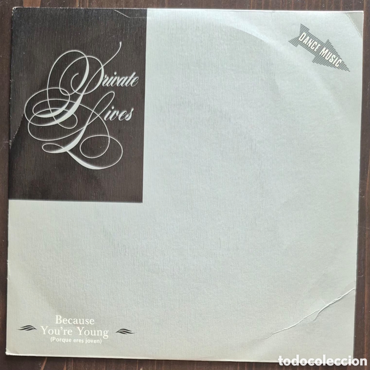 Discos de vinilo: SINGLE - PRIVATE LIVES - BECAUSE YOU'RE YOUNG - 1982 ESPA&Ntilde;A