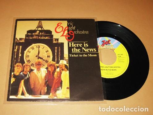 Discos de vinilo: ELO / ELECTRIC LIGHT ORCHESTRA - HERE IS THE NEWS / TICKET TO THE MOON - SINGLE - 1982