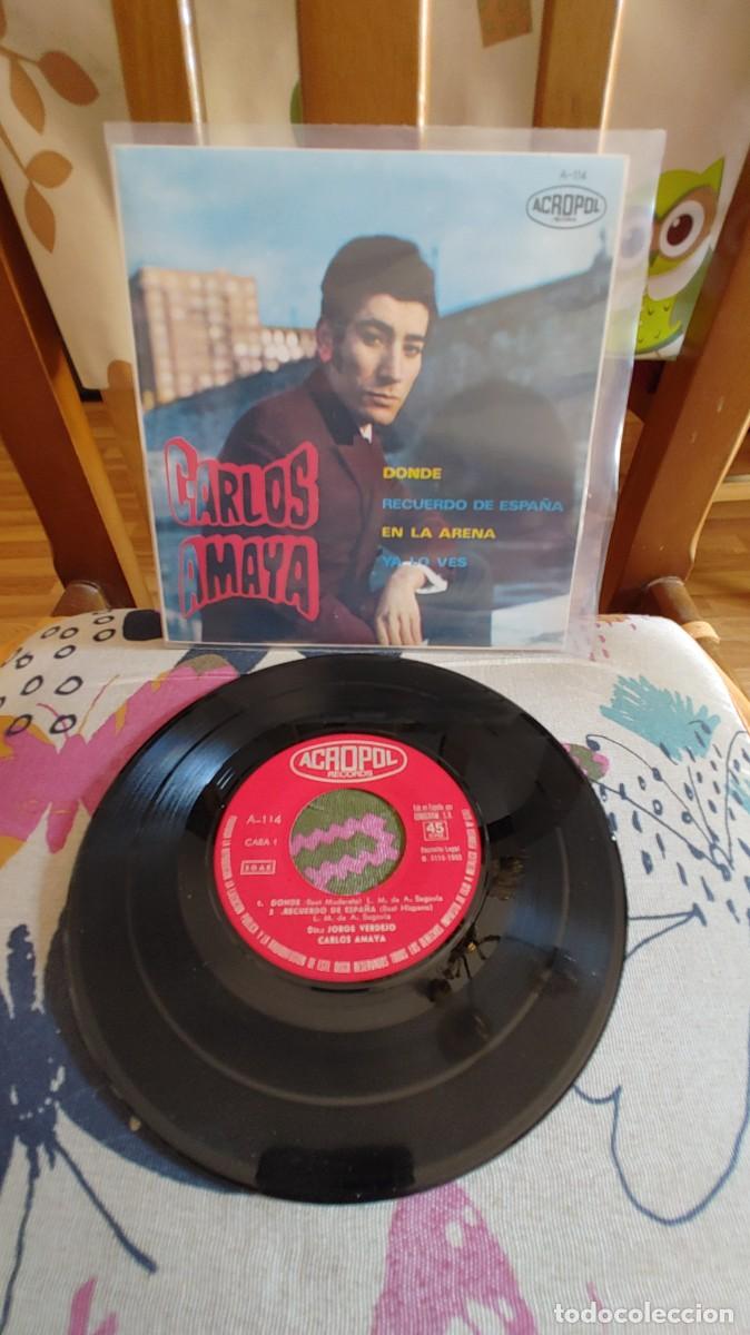 Disques de vinyle: CARLOS AMAYA-EP DONDE +3-NUEVO