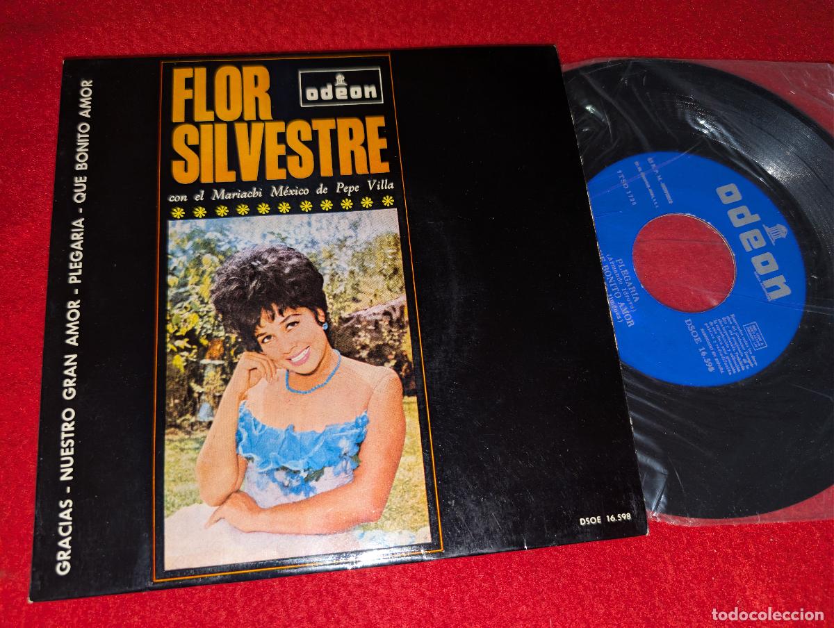 Discos de vinilo: FLOR SILVESTRE & MARIACHI MEXICO PEPE VILLA Gracias/Nuestro gran amor +2 EP 7'' 1964 Odeon SPAIN