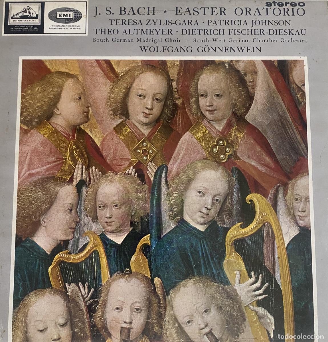 Discos de vinilo: J.S.BACH - DISCO DE VINILO - EASTER ORATORIO - WOLFGANG GONNENWEIN - EMI RECORDS