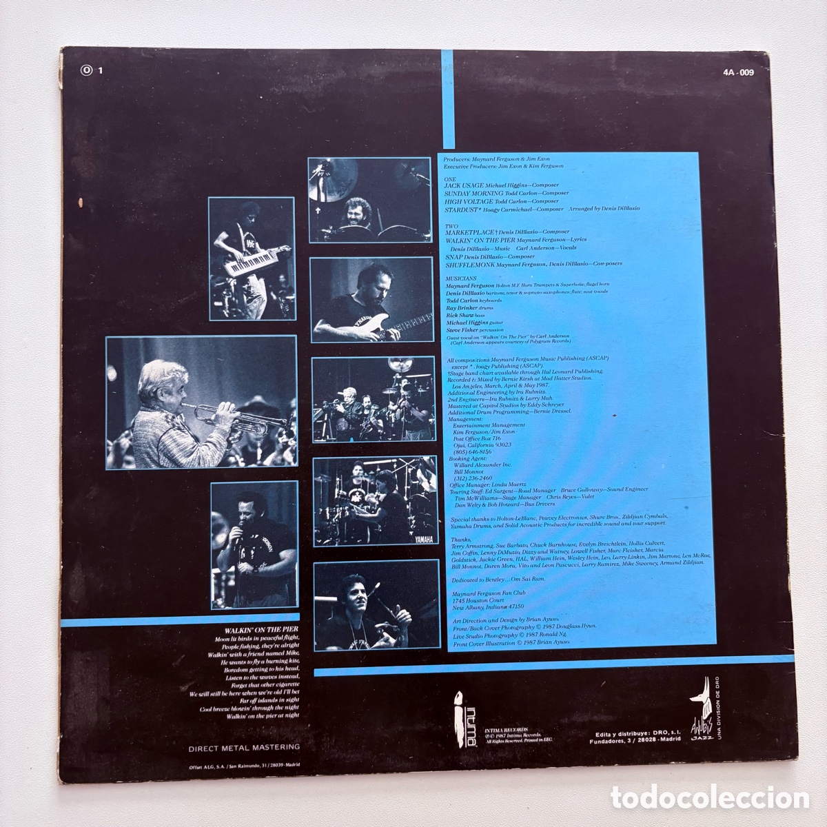 Discos de vinilo: lp Maynard Ferguson &lrm;&ndash; High Voltage edicion espa&ntilde;ola de 1987 - Foto 2