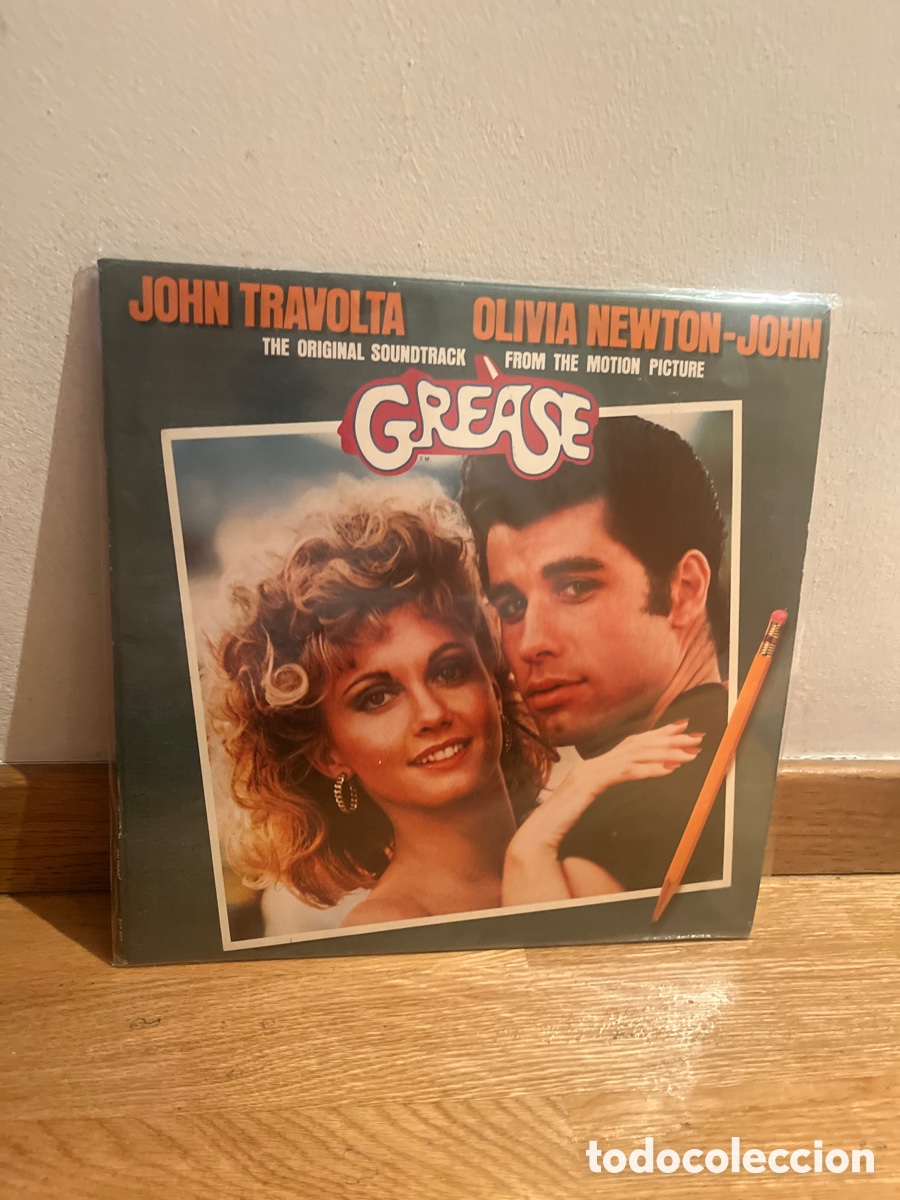 Discos de vinilo: john travolta grease olivia newton