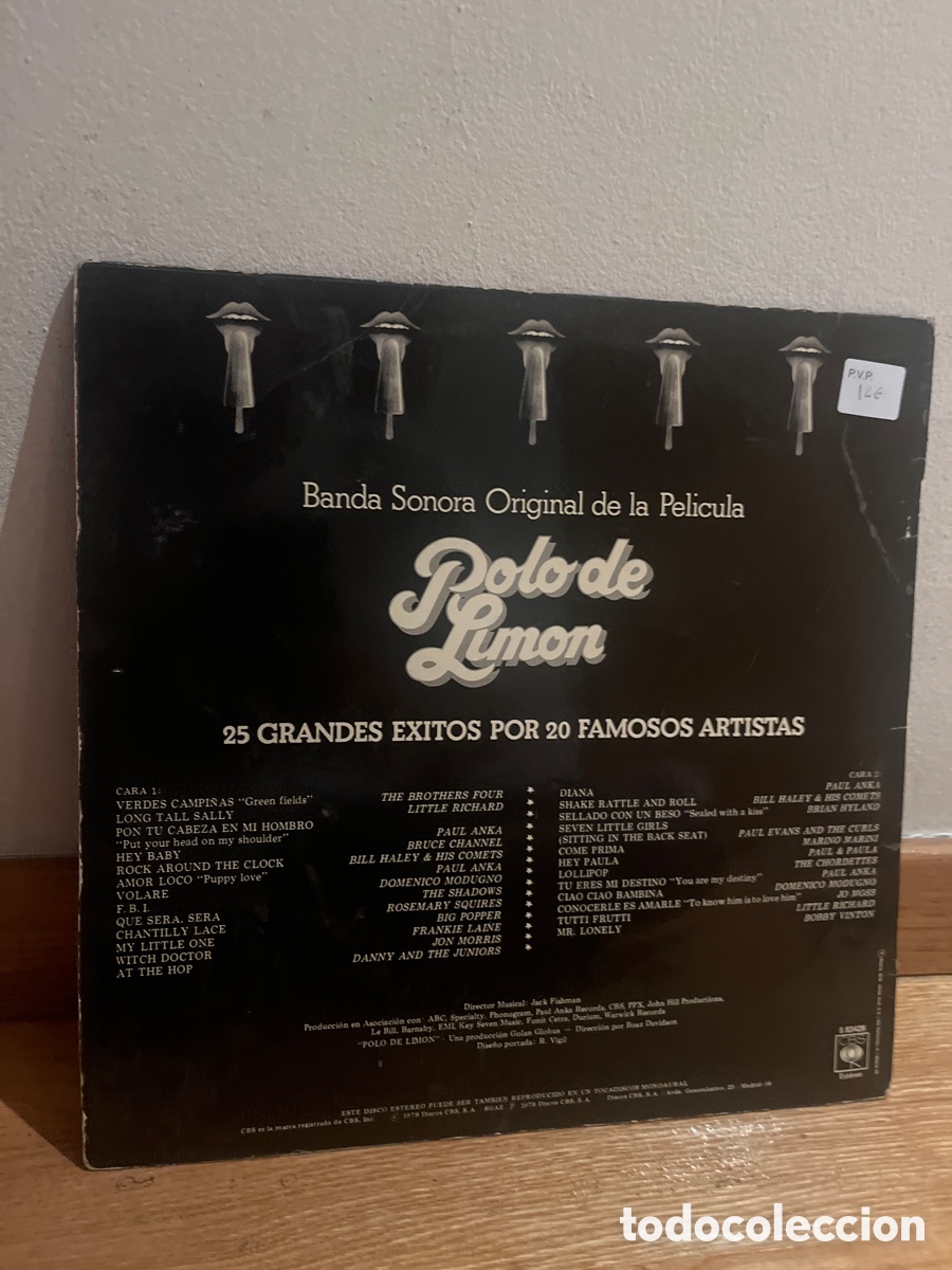 Discos de vinilo: polo de lim&oacute;n banda sonora - Foto 2