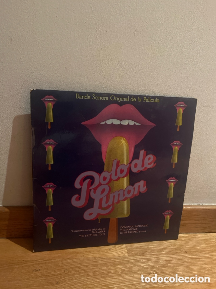 Discos de vinilo: polo de lim&oacute;n banda sonora