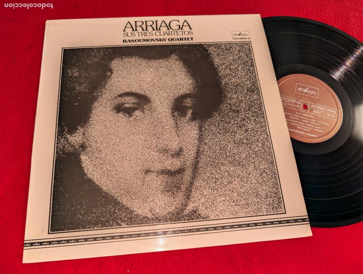 Discos de vinilo: RASOUMOVSKY QUARTET Arriaga sus tres cuartetos LP 1978 Ensayo ESPA&Ntilde;A SPAIN