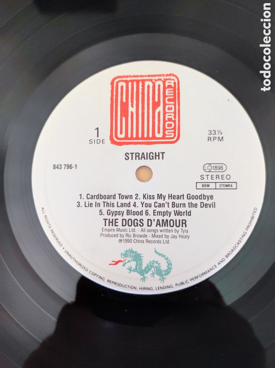 Discos de vinilo: DOGS DAMOUR - STRAIGHT! - Foto 5