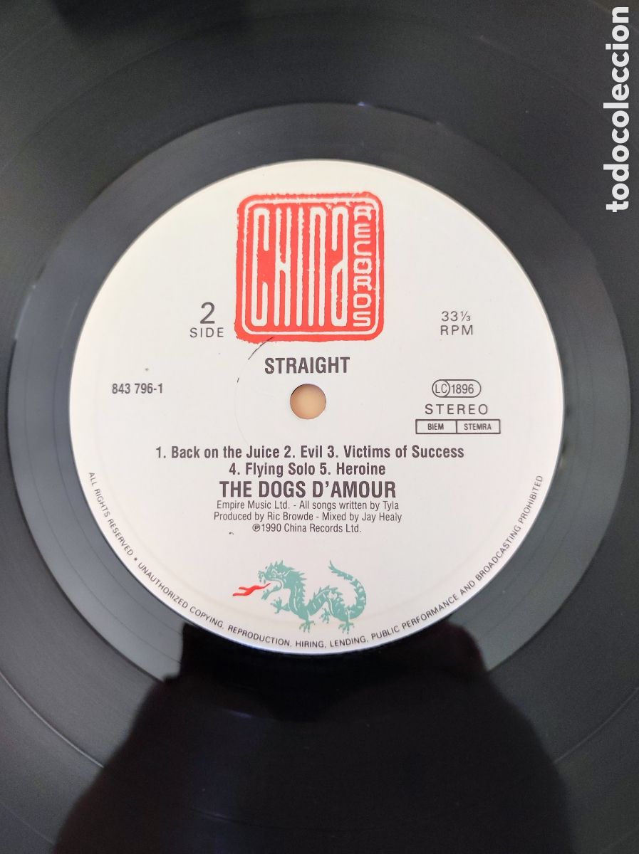 Discos de vinilo: DOGS DAMOUR - STRAIGHT! - Foto 6