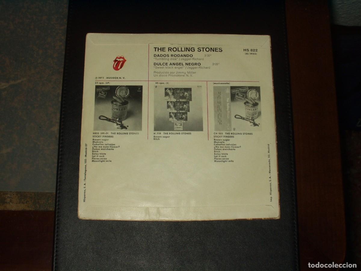 Discos de vinilo: ROLLING STONES SINGLE DADOS RODANDO - Foto 2