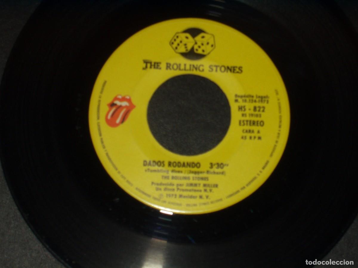 Discos de vinilo: ROLLING STONES SINGLE DADOS RODANDO - Foto 3