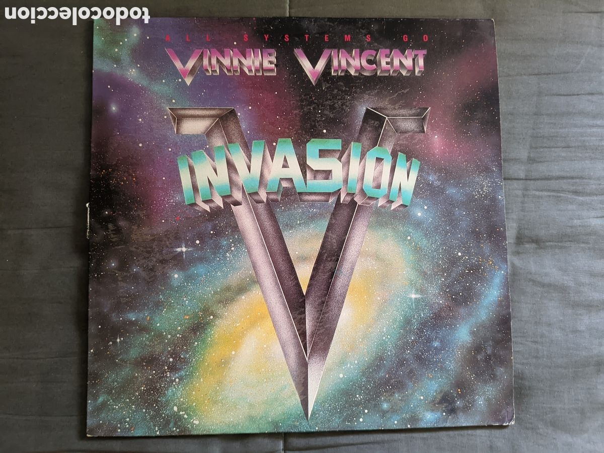 Discos de vinilo: // Vinnie Vincent Invasion &ndash; All Systems Go - Chrysalis Espa&ntilde;a 1988