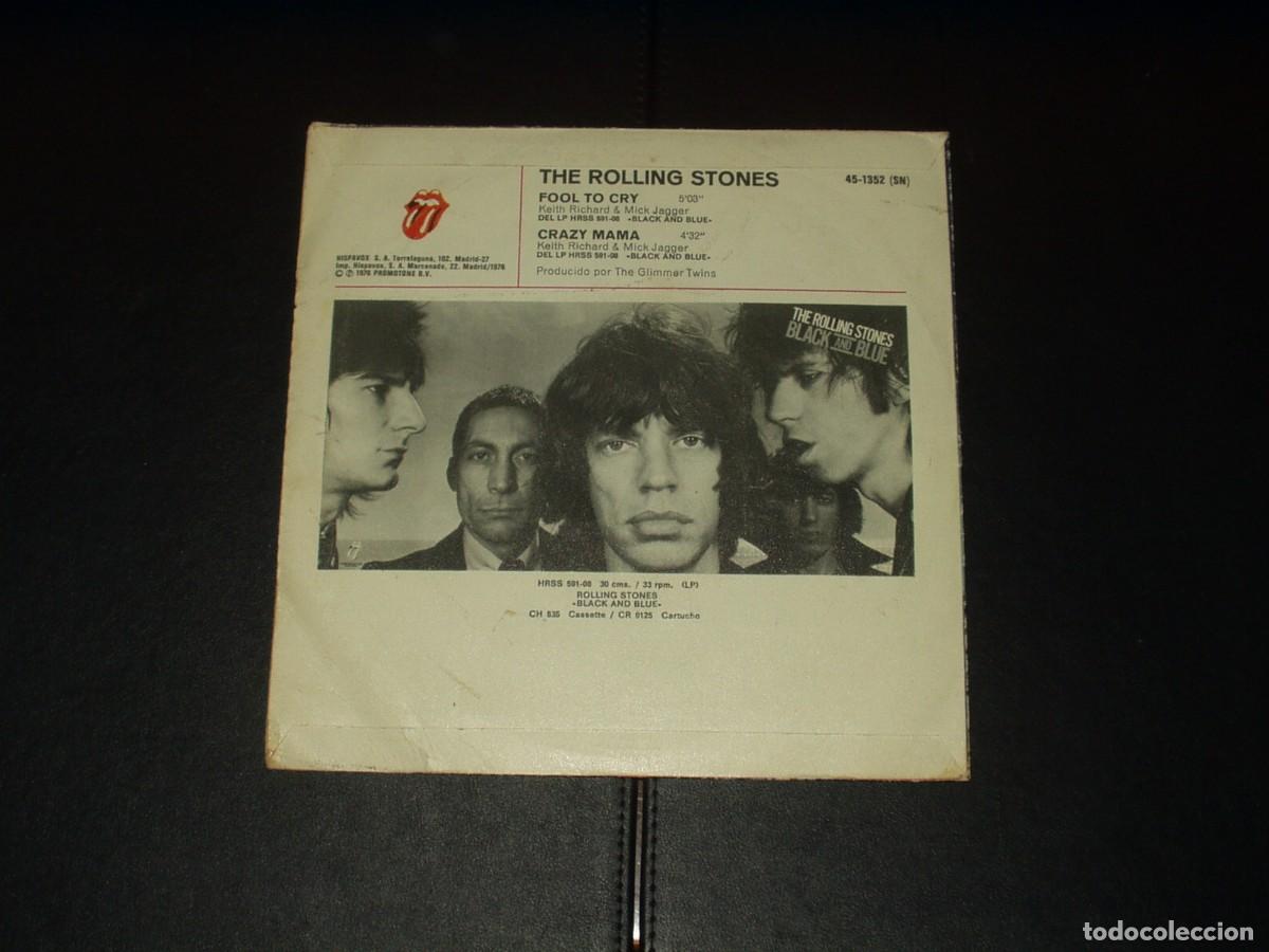 Discos de vinilo: ROLLING STONES SINGLE FOOL TO CRY - Foto 2