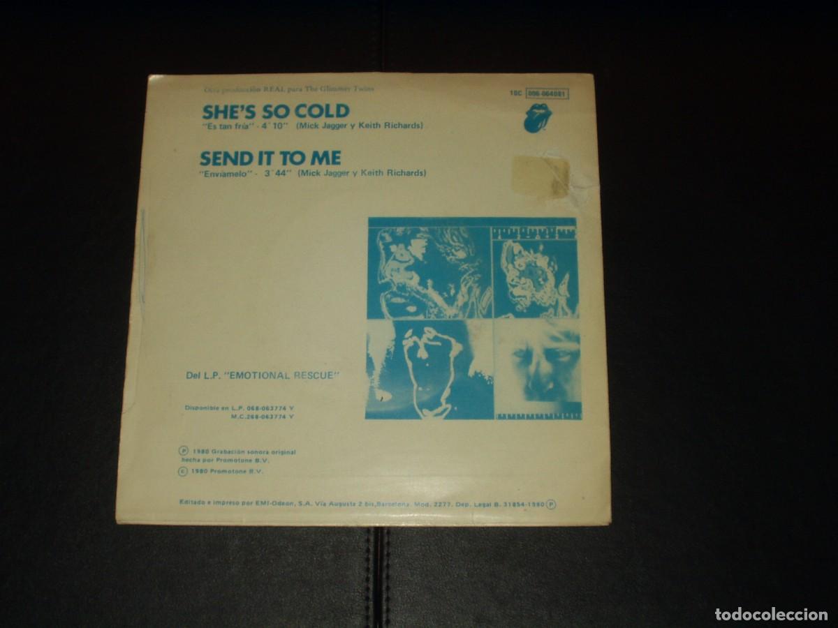 Discos de vinilo: ROLLING STONES SINGLE ES TAN FRIA - Foto 2