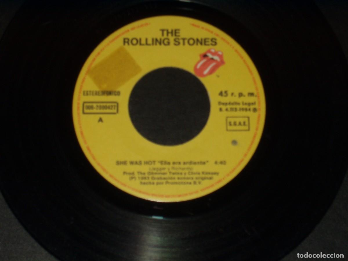 Discos de vinilo: ROLLING STONES SINGLE SHE WAS HOT - Foto 3