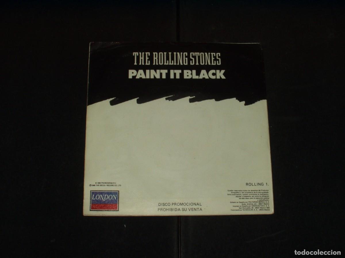 Discos de vinilo: ROLLING STONES SINGLE PAINT IT BLACK PROMOCIONAL - Foto 2
