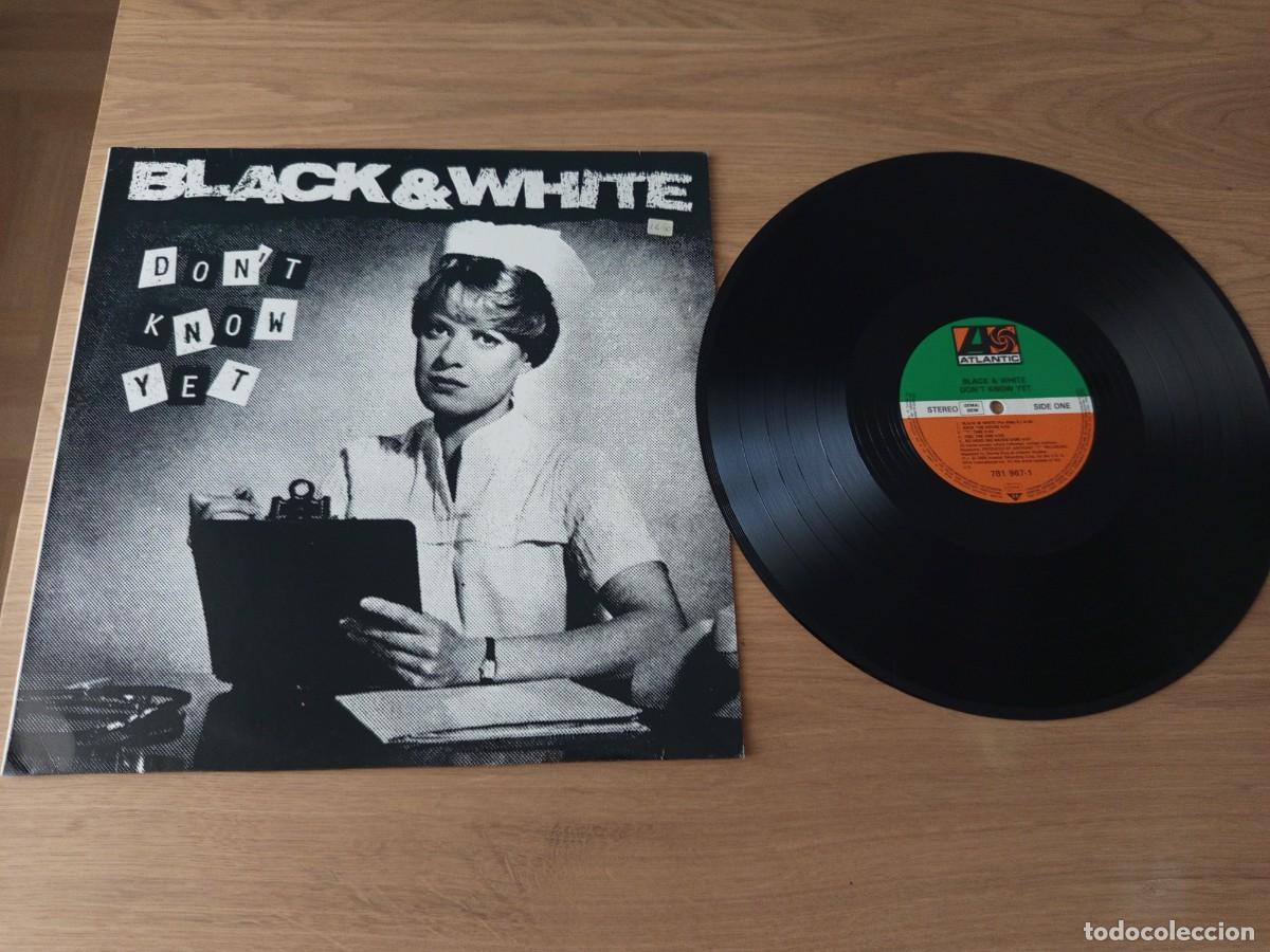 Disques de vinyle: GENIAL LP. BLACK & WHITE / DON&acute;T KNOW YET / SELLO ATLANTIC 781 967 1 / A&Ntilde;O 1989 / GERMANY.