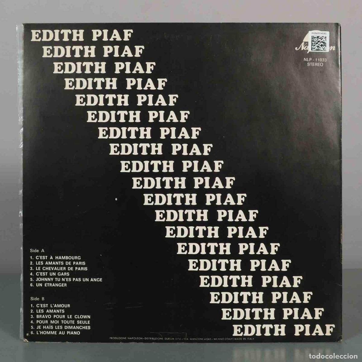 Discos de vinilo: LP. Edith Piaf - Napoleon - Foto 2