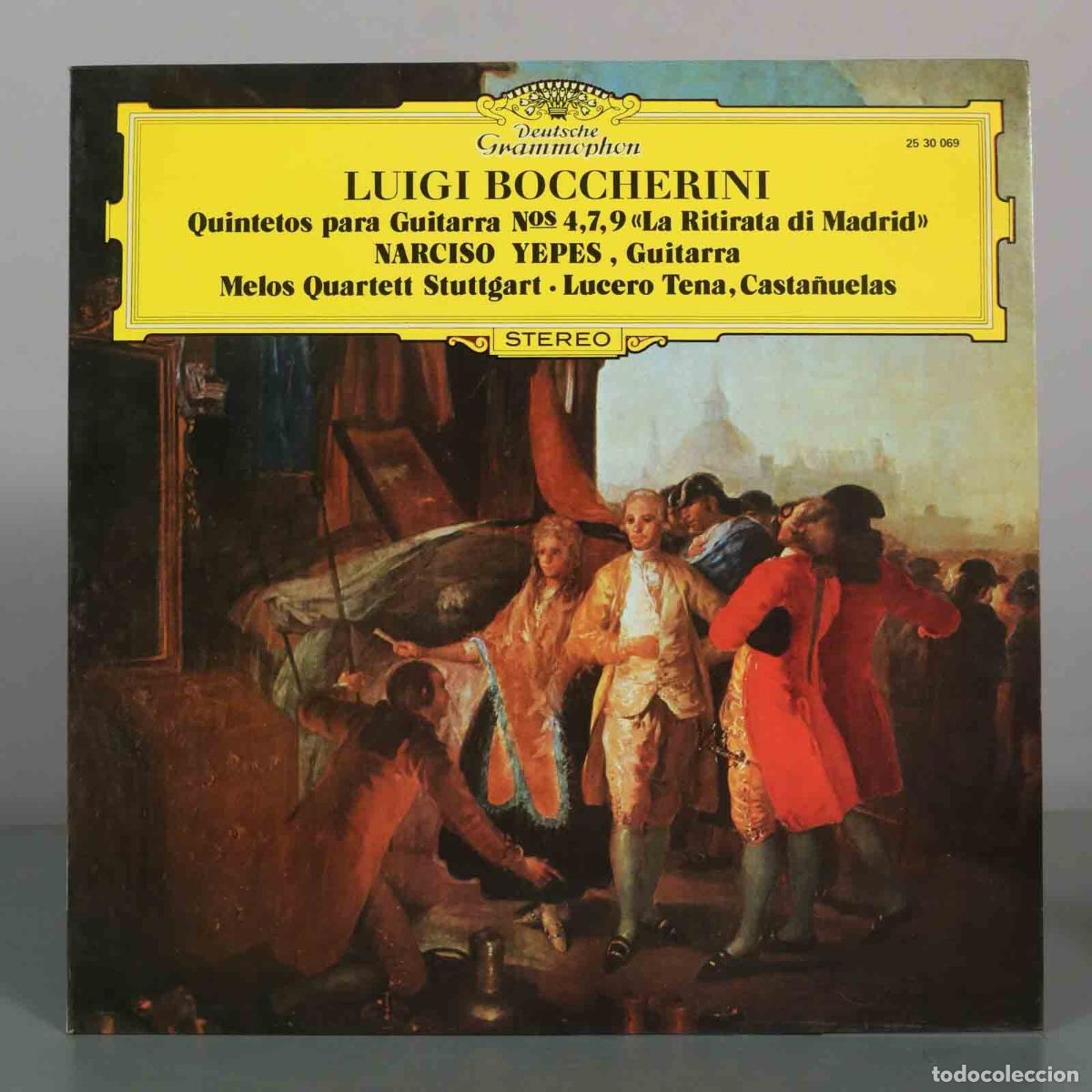 Discos de vinilo: LP. Gitarren-Quintette Nos. 4, 7, 9 &laquo;La Ritirata Di Madrid&raquo; - Luigi Boccherini, Narciso Yepes, Melo